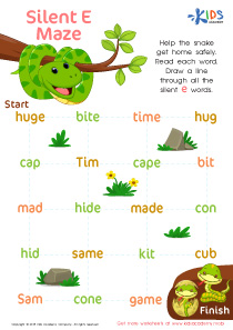 Long Vowel A Worksheet: Free Printable for Kids